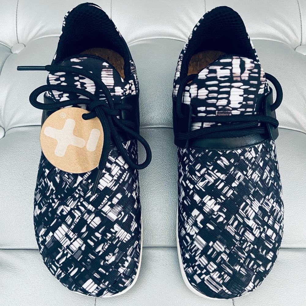 Unisex OTZ OG AVY Textile Lace Up Shoes 74249 B&W